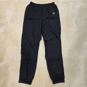 Vtg 1992 USA Olympic Windpants JCPenney Black Lined Joggers Ankle Zip Size S